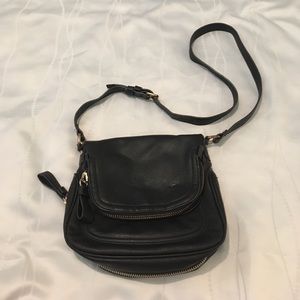 Black leather Madison West crossbody ❌last chance❌